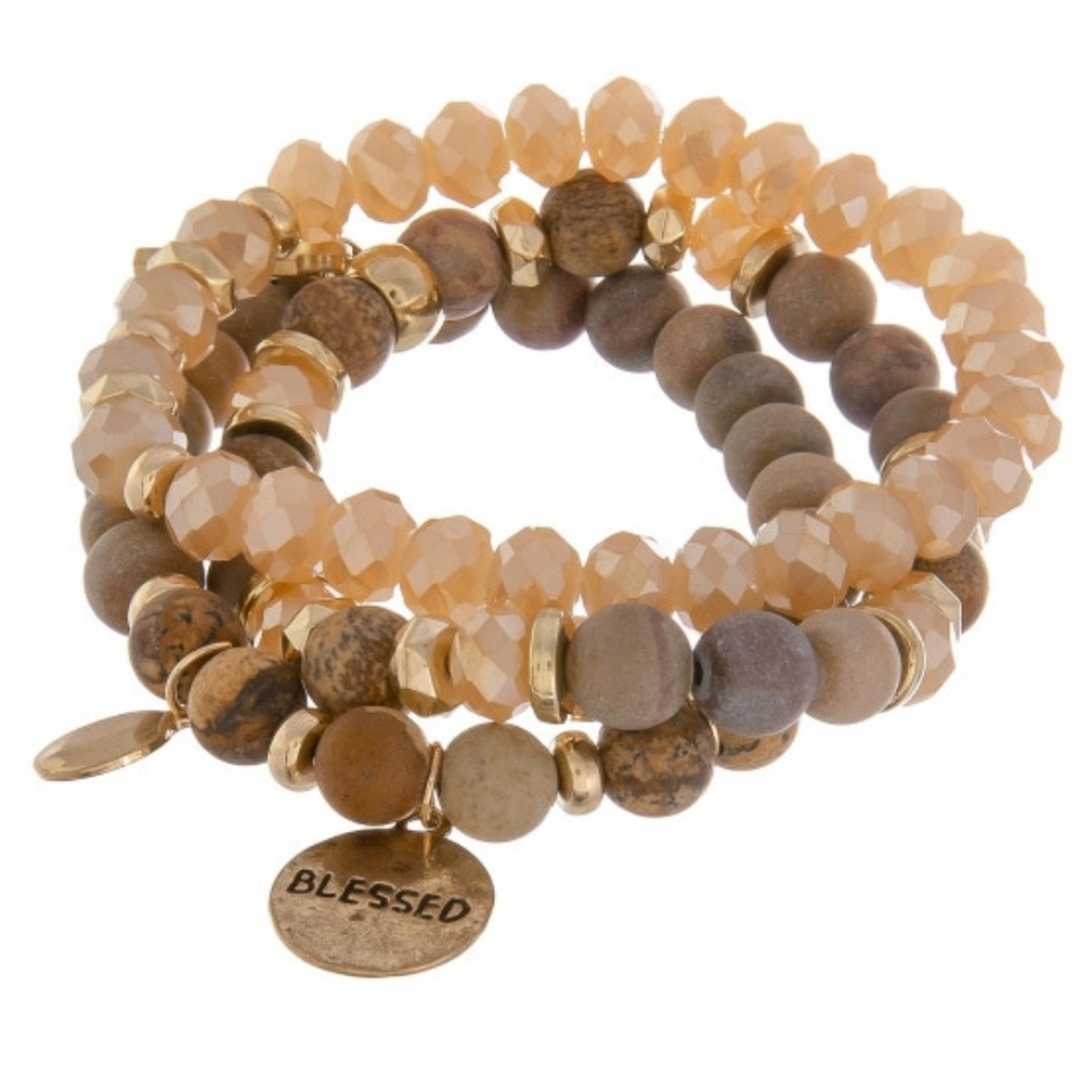 Blessed beaded bracelet